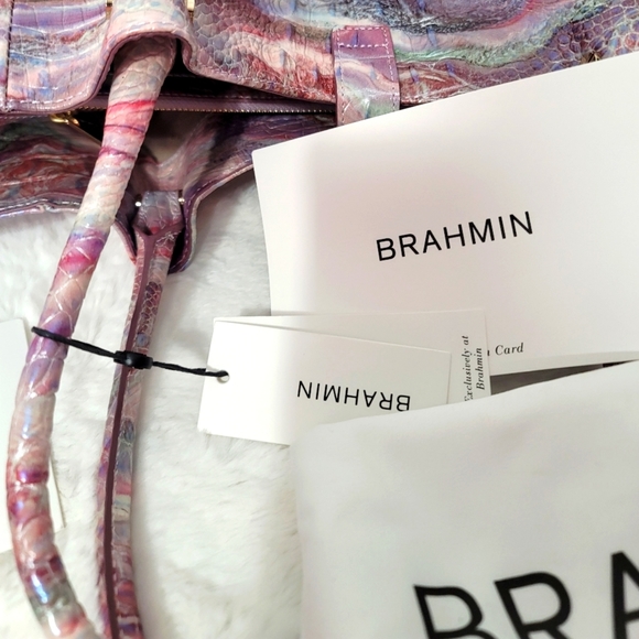 ✨️ Brahmin Melbourne Designer Shoulder Bag Purse Business Laptop Everyday NWT - Picture 15 of 16